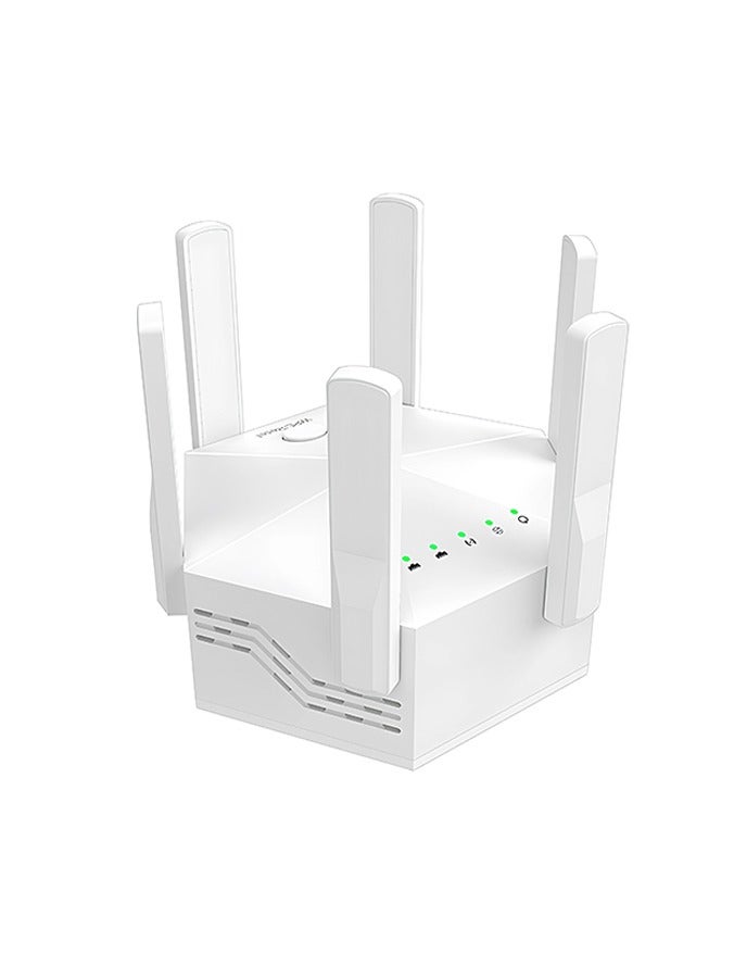 DUNELIFE Eliminate Wi-Fi dead zones with the AC1200 dual-band signal extender.  Enjoy true whole-house coverage with both 5GHz and 2.4GHz bands, 1200Mbps high speed, intelligent signal indicator, and one-button setup. - Image 1